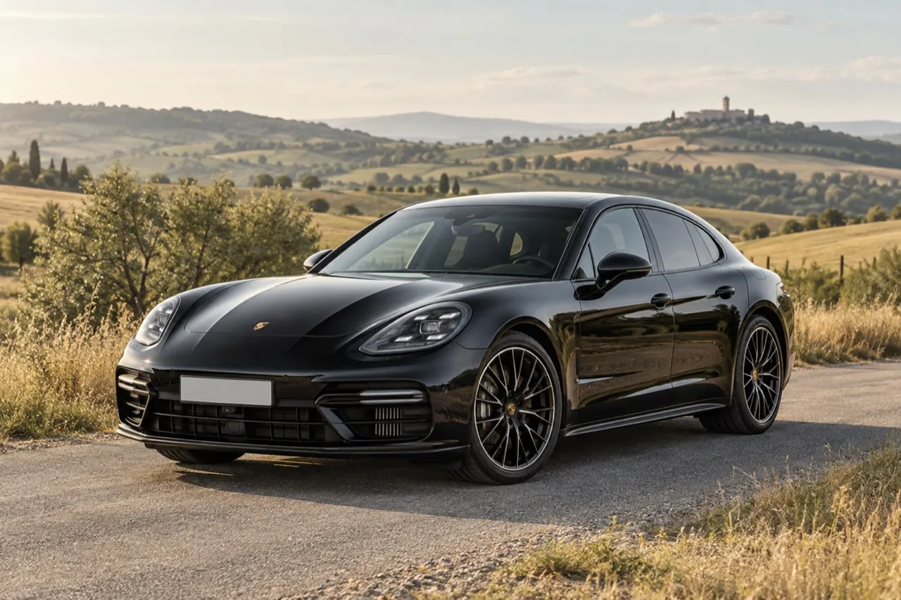Ilustrační černé Porsche Panamera