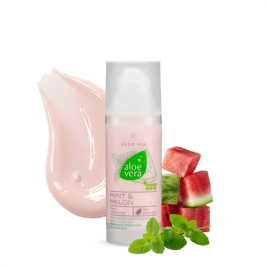 Aloe Vera Mint & Melon Krémový Gel Na Obličej