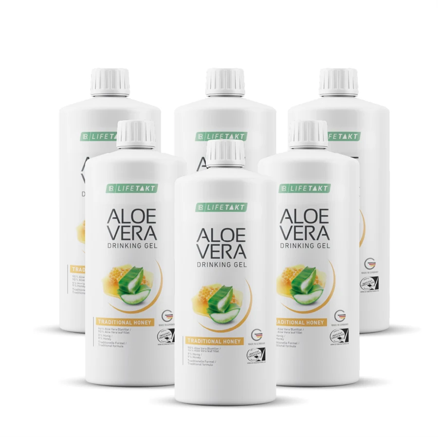 LR LIFETAKT Aloe Vera Drinking Gel Traditional s medem Série 6 ks