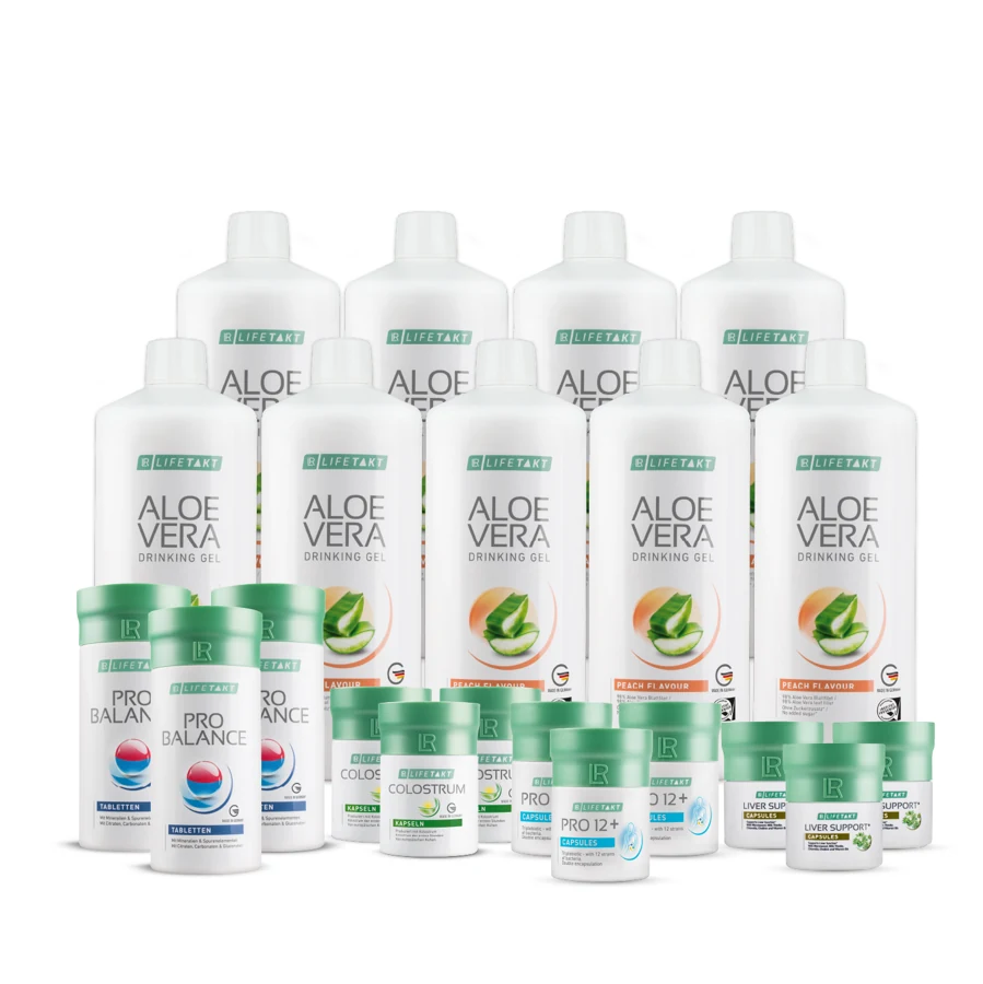 LR HEALTH MISSION 3 měsíce (Aloe Vera Gel Broskev + Colostrum Kapsle)